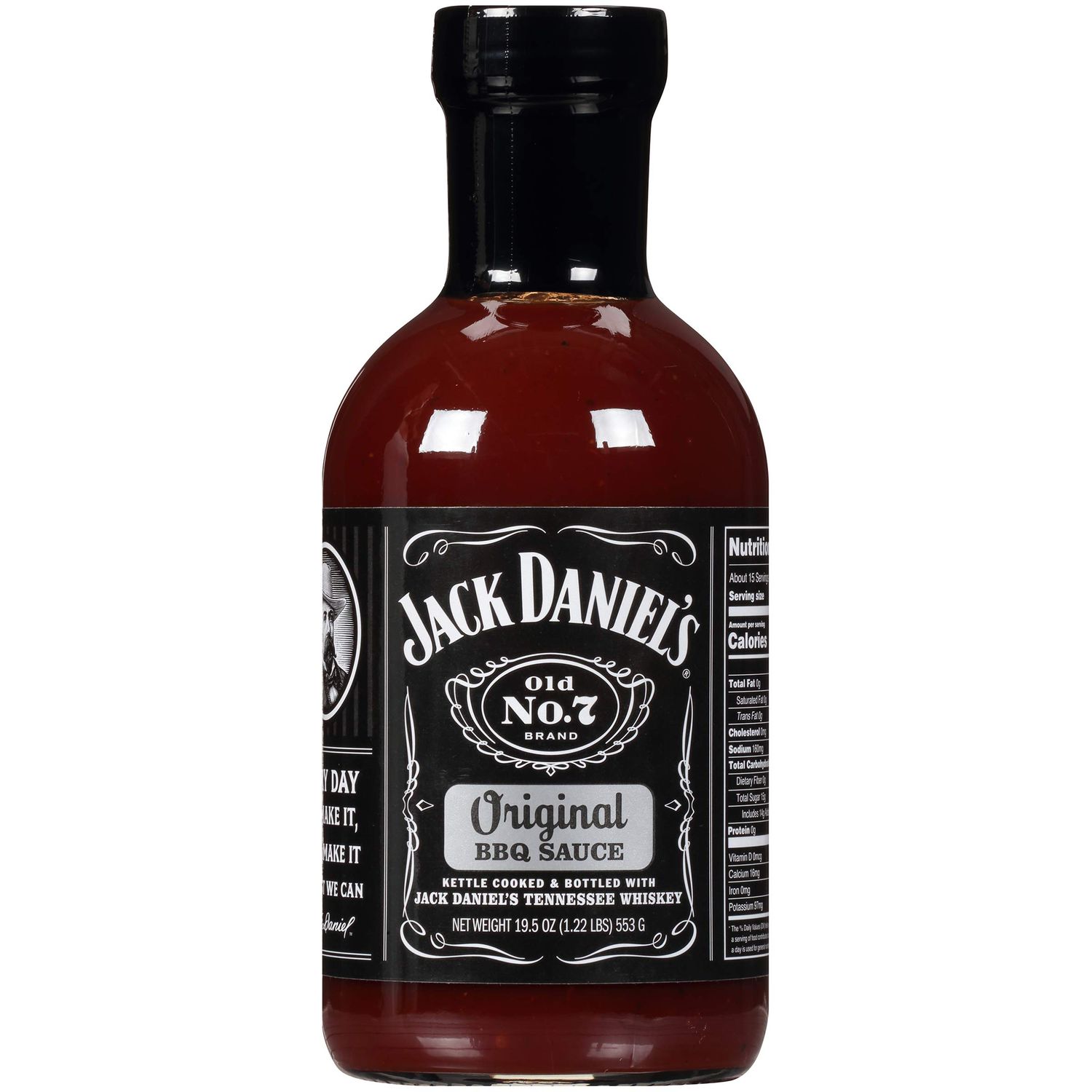 Jack Daniel&#39;s Old No. 7 Original BBQ Sauce (553g) - Authentic American BBQ Flavor