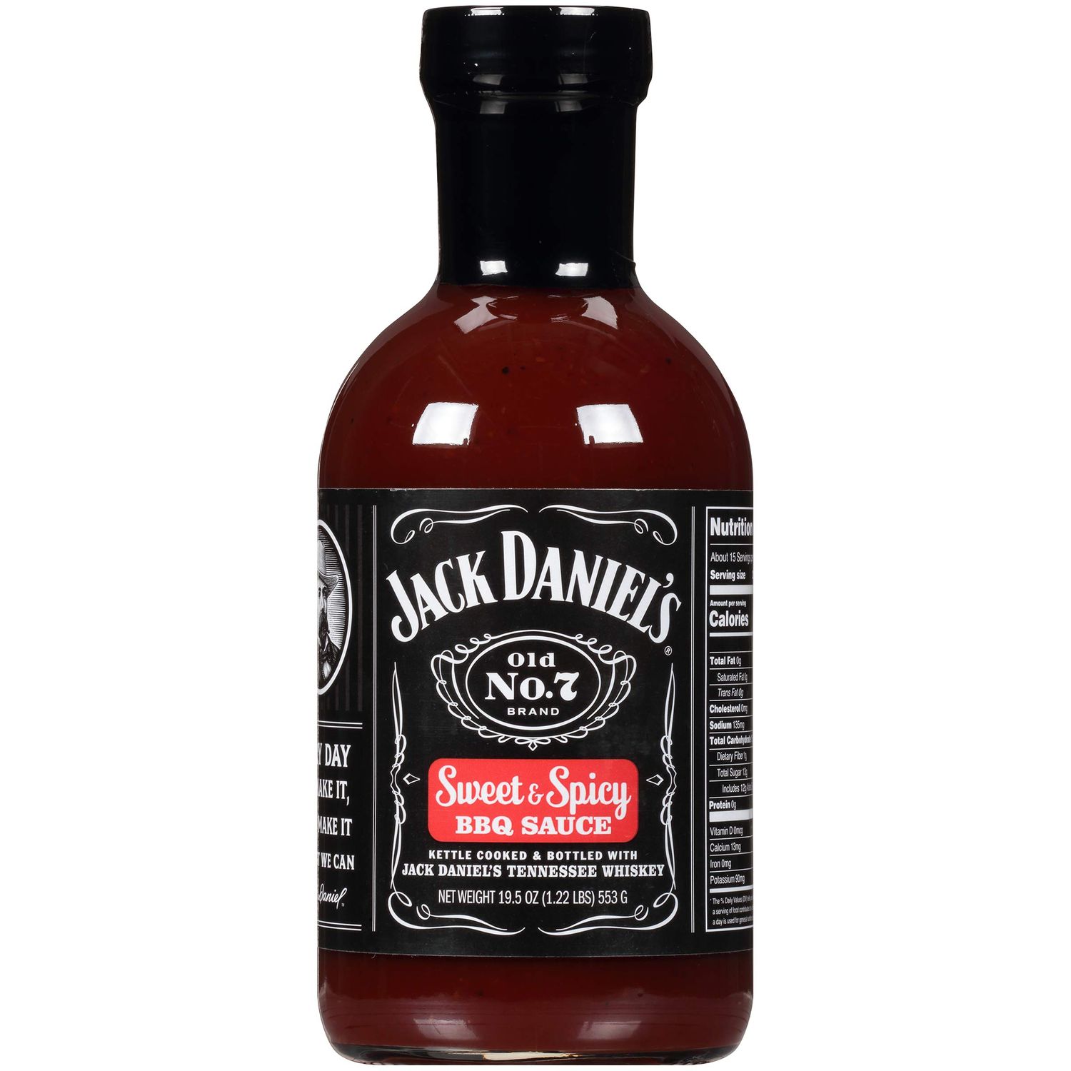 Jack Daniel&#39;s Sweet &amp; Spicy BBQ Sauce - Premium Imported Grilling Glaze
