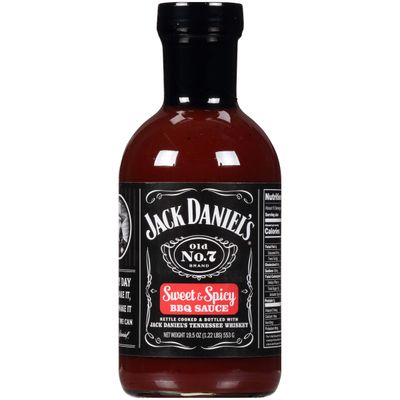 Jack Daniel&#39;s Sweet &amp; Spicy BBQ Sauce - Premium Imported Grilling Glaze