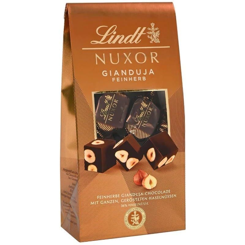 Lindt Nuxor Dark Gianduja Feinherb (200g) - Imported from Germany