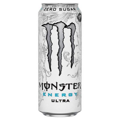Monster Ultra White Zero Sugar Energy Drink (500ml) - Imported | Sugar Free Energy Boost