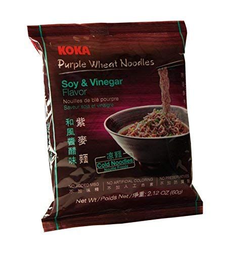 Koka Soy &amp; Vineger Purple Wheat Noodles 60G, Imported