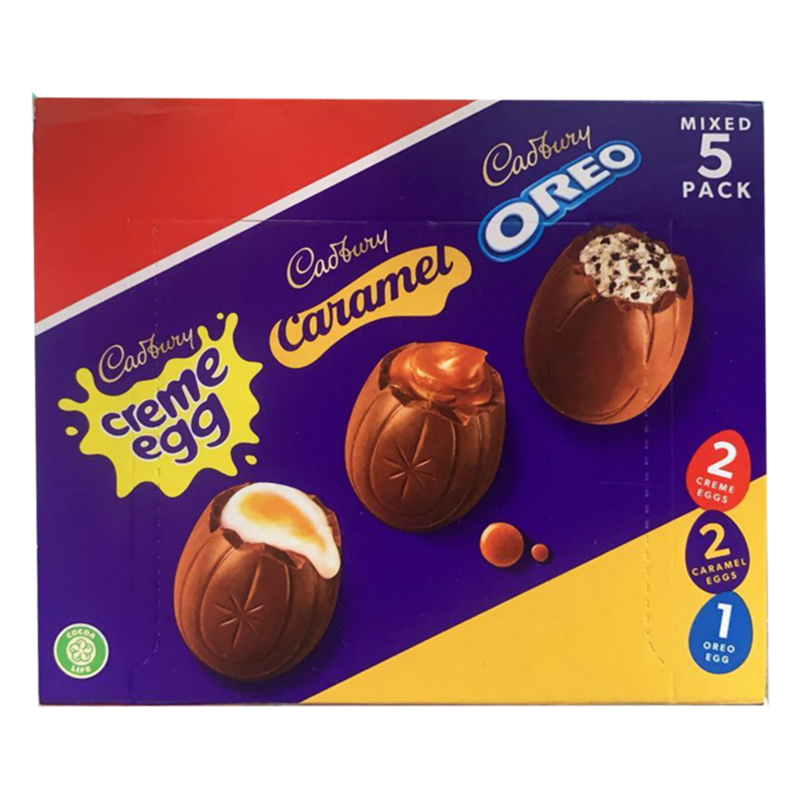 Cadbury Mix Creme Eggs 5 Pack - 200g, Imported From UK