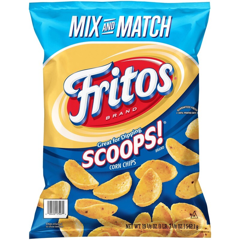 Fritos Scoops Corn Chips 311G, Imported