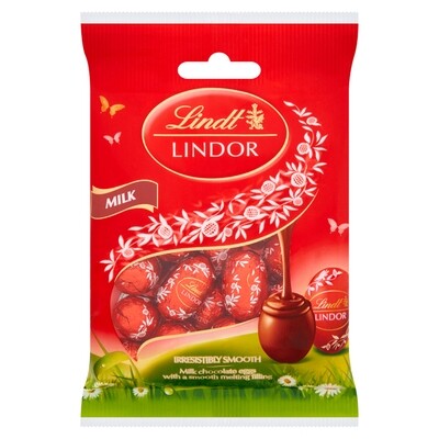 Lindt Lindor Mini Eggs Milk chocolate - 80g | Easter Special Imported Egg Chocolate | Imported  | Gluten-Free Chocolate | Vegetarian