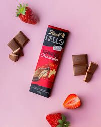 Imported Lindt Strawberry Rhubarb Chocolate 100g