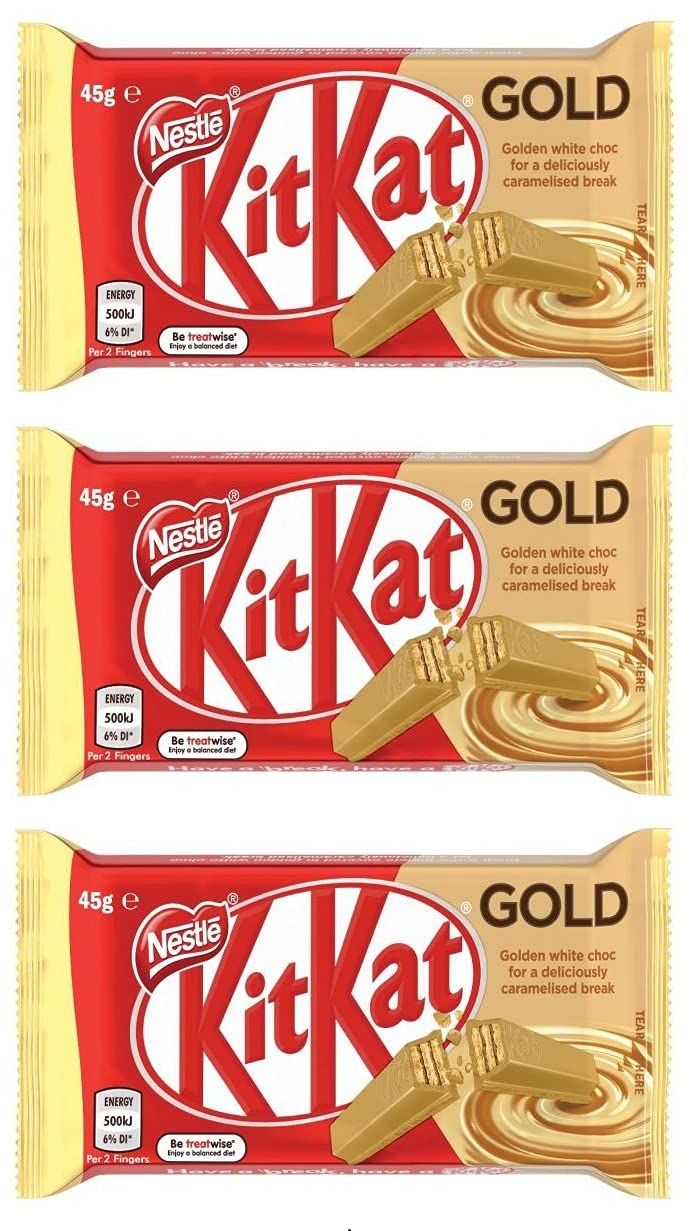 Imported KitKat Gold Coffee Chocolate 85g{Pack of 4}