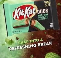 Imported KitKat Duos Mint Dark Chocolate