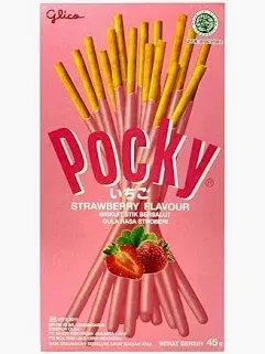 Imported Glico Pocky Strawberry Biscuit Sticks 45g