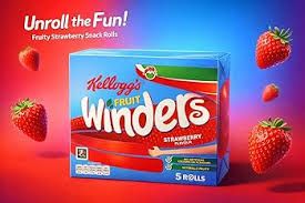 Imported Kellogg’s Fruit Winders Apple Strawberry 17g