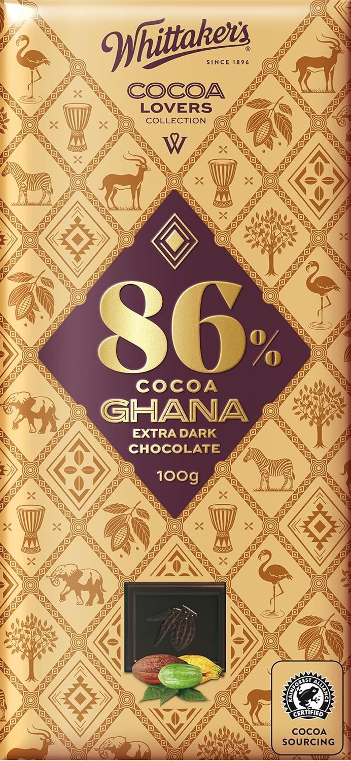 Imported Whittaker’s 86% Ghana Dark Chocolate 100g