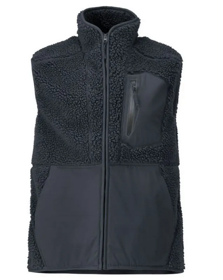 Faserpelz Weste mit Reissverschluss