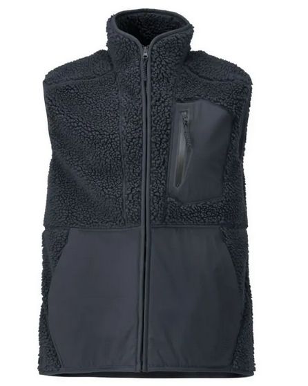 Faserpelz Weste mit Reissverschluss