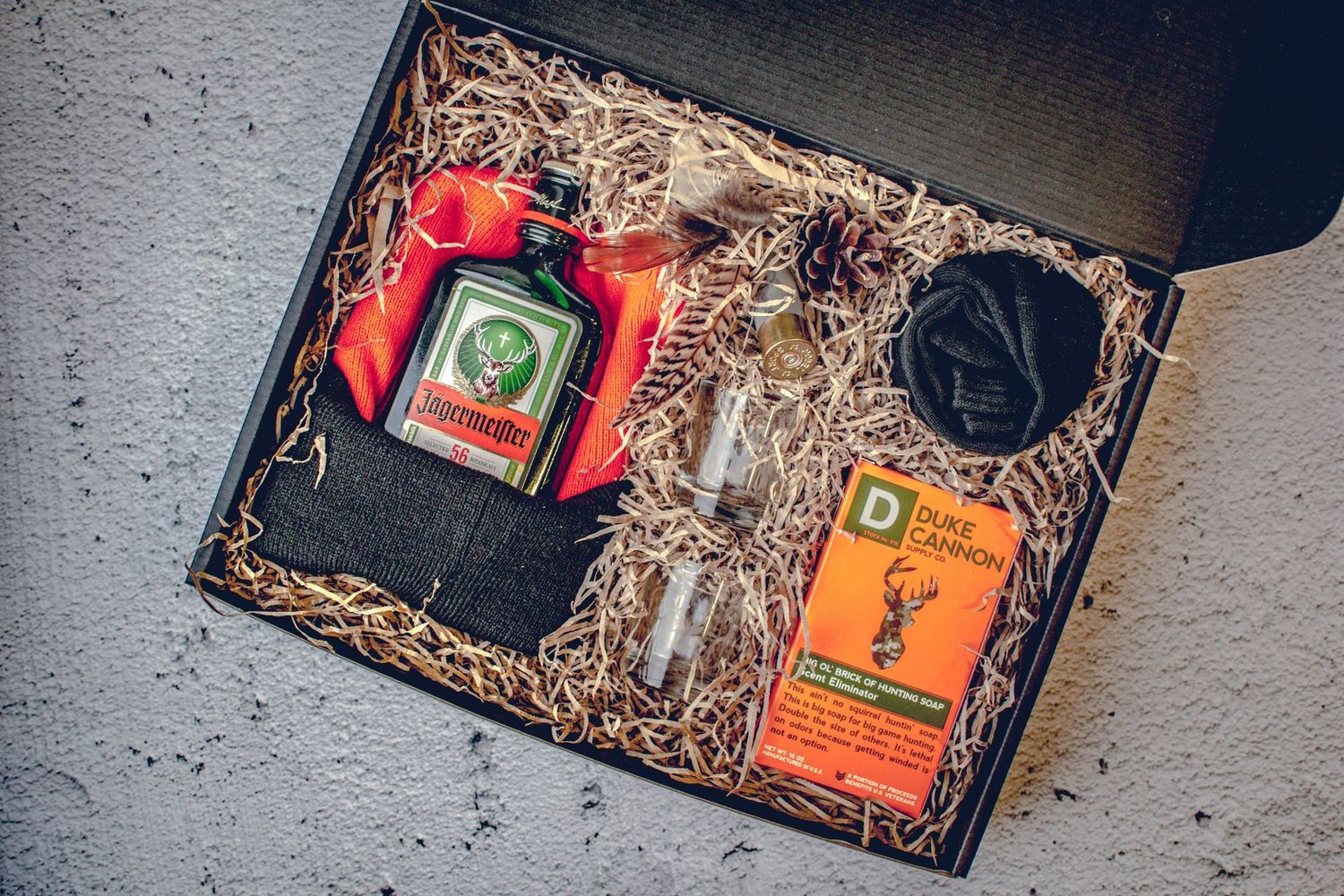 orange hunting box