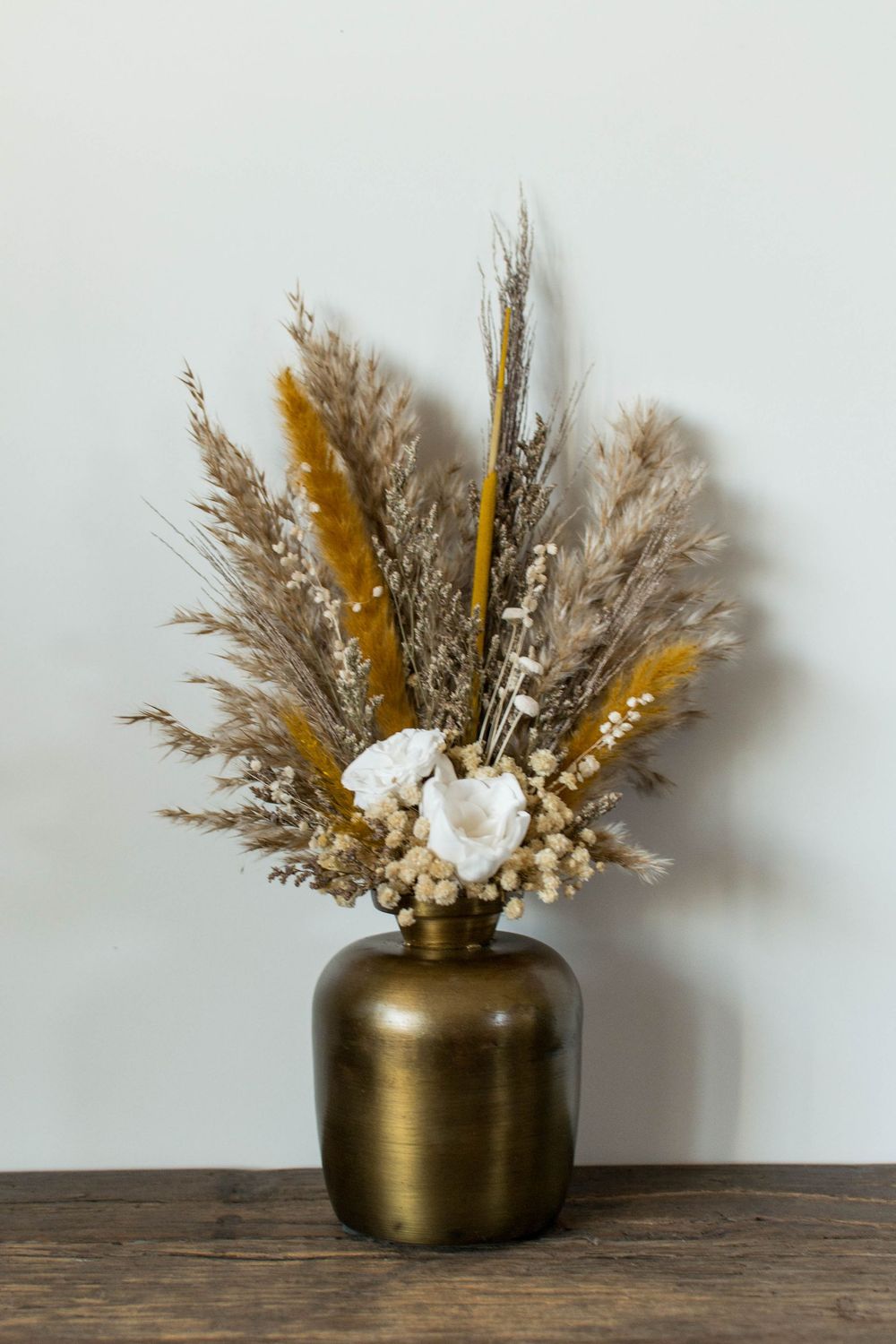Beige/wit/goud/oker