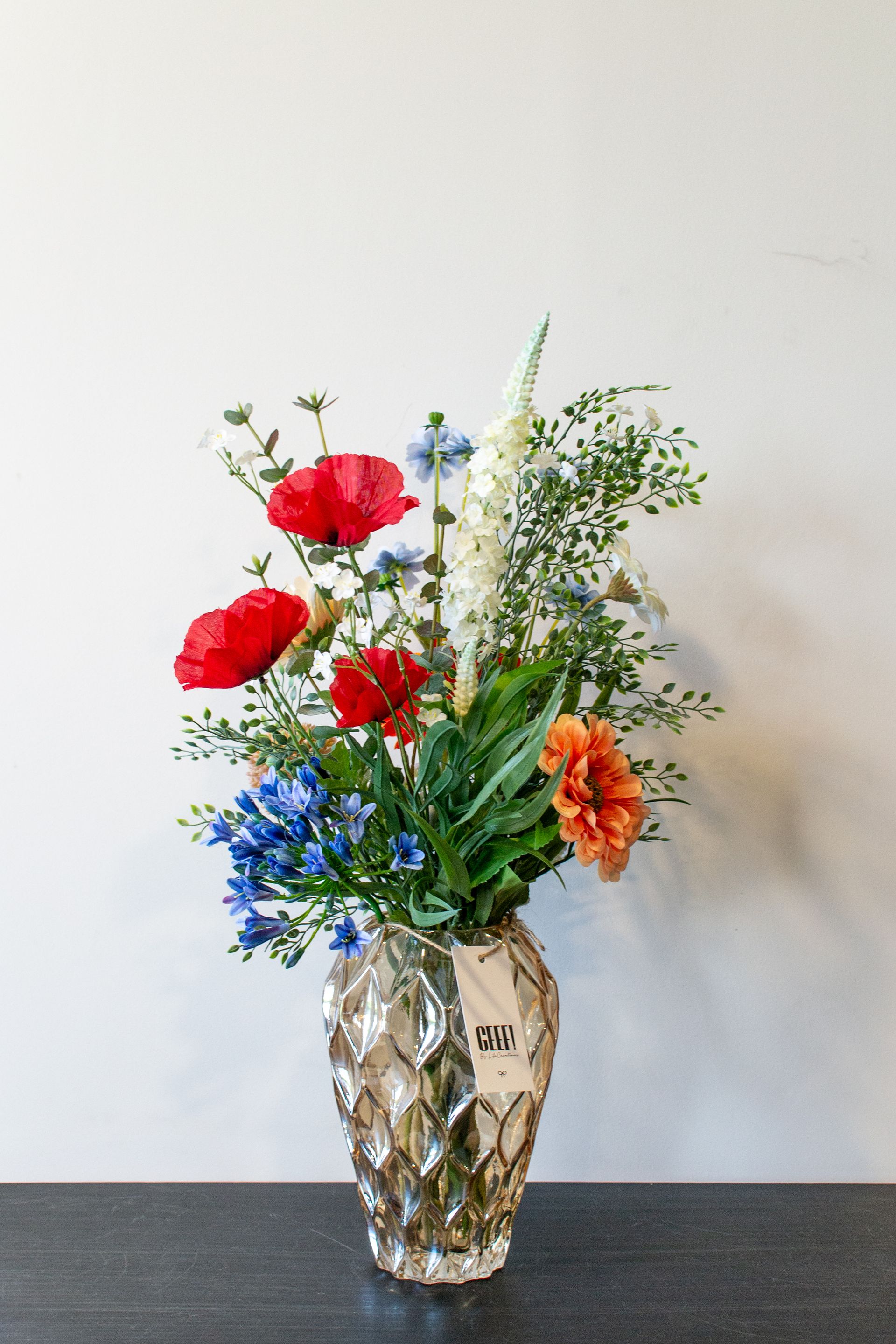 Veldboeket rood/blauw