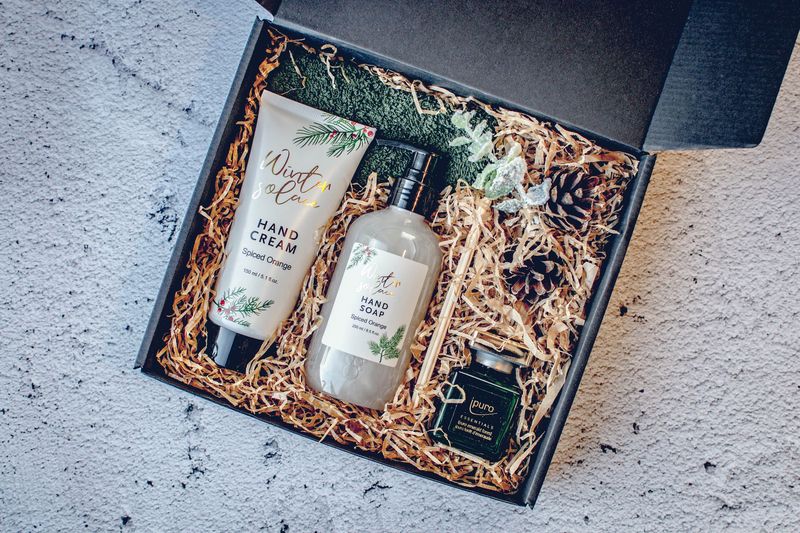 Winter verzorgingsbox wit