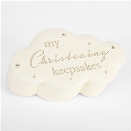 Bambino Cloud Resin Trinket Box - Christening