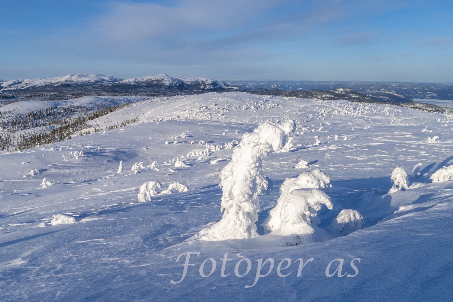 Vikerfjell, Skarrudåsen, vinter