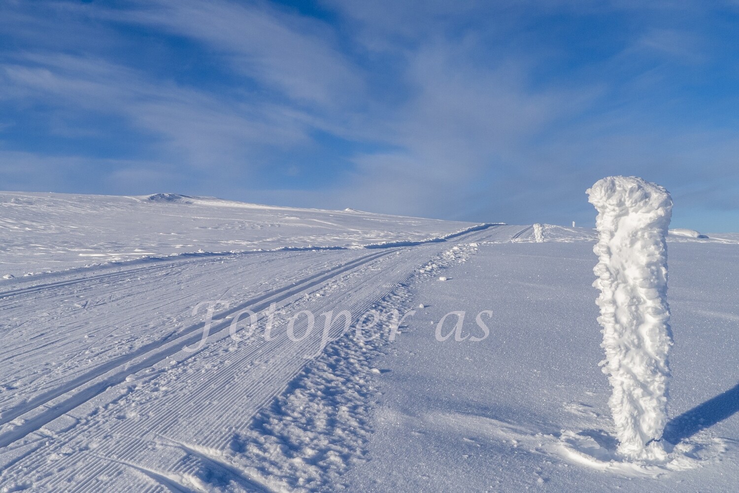 Vikerfjell, Skarrudåsen, vinter