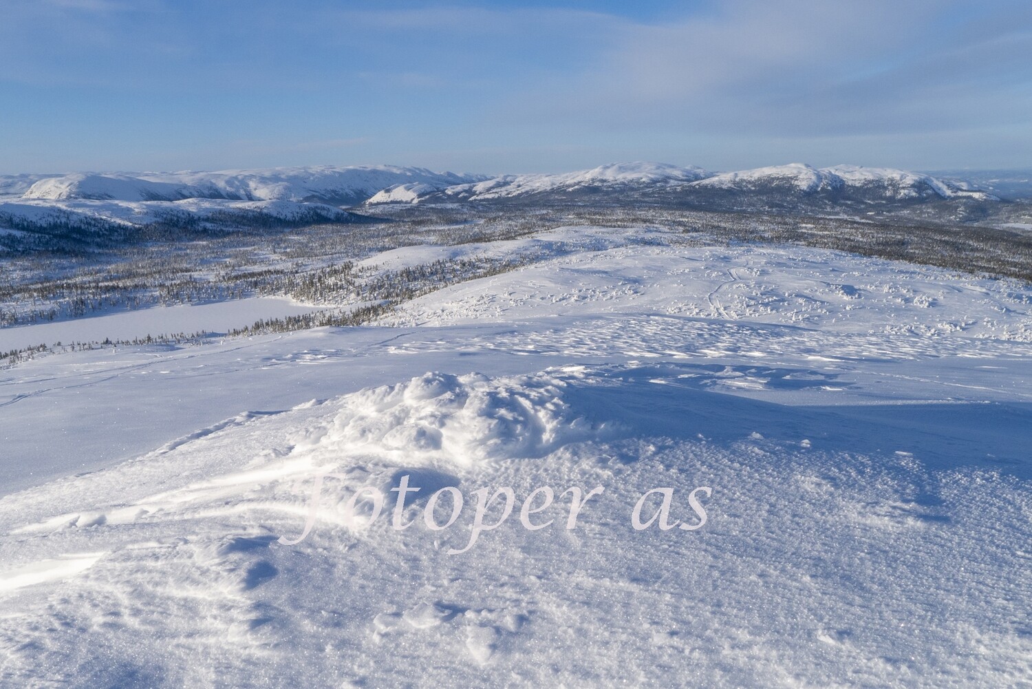 Vikerfjell, Skarrudåsen, vinter