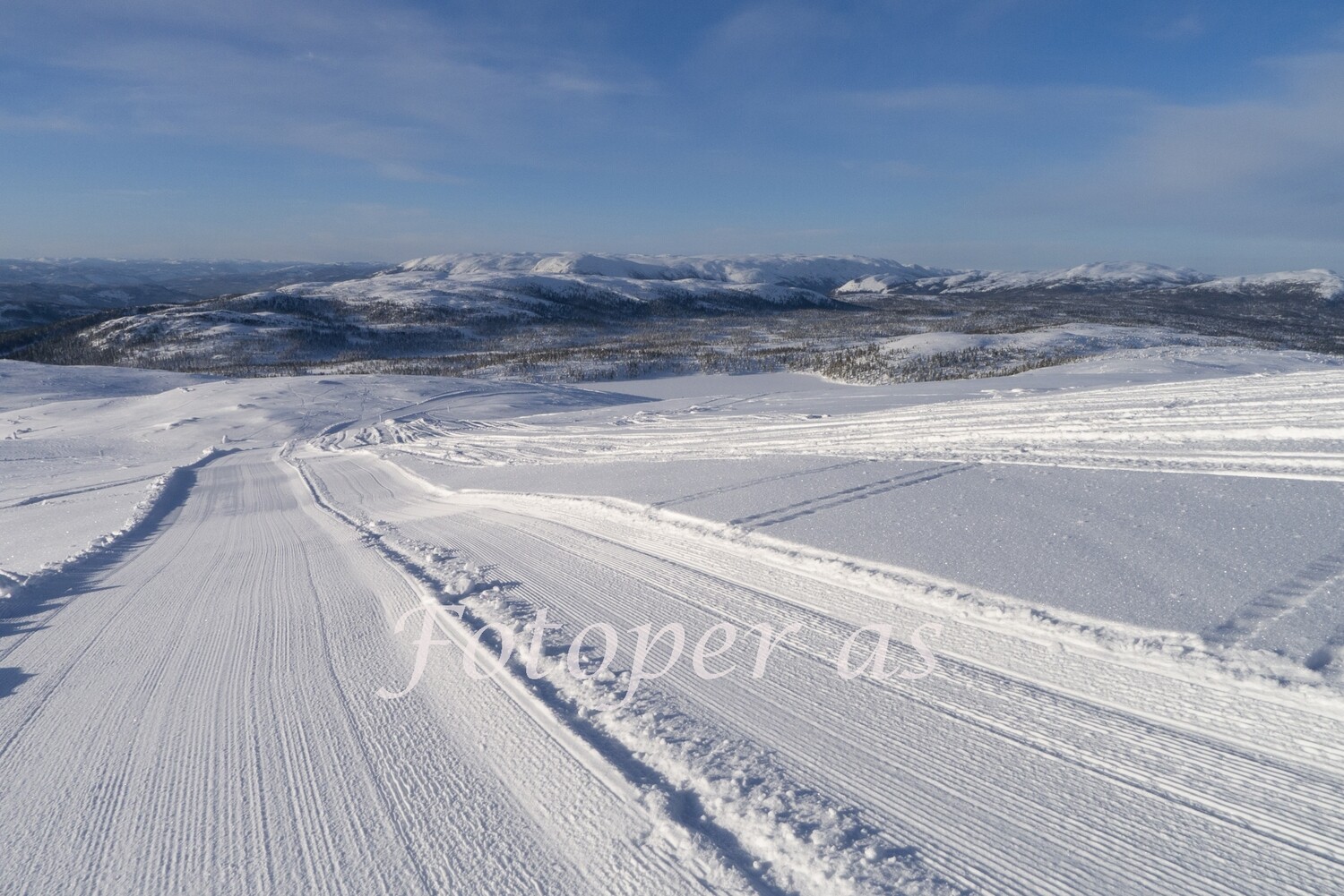 Vikerfjell, Skarrudåsen, vinter, skiløyper