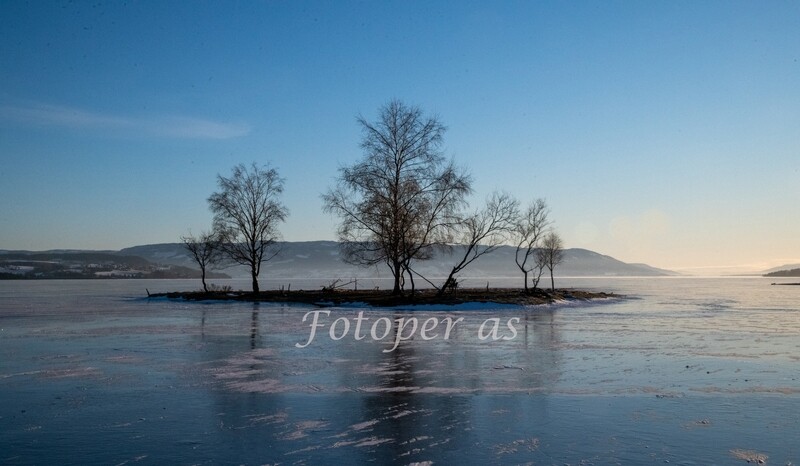 Røsholmstranda, Småøyene, Sogna, vinter