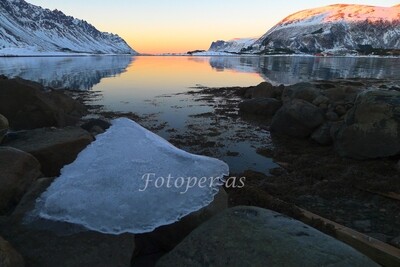 Lofoten, is, fjord