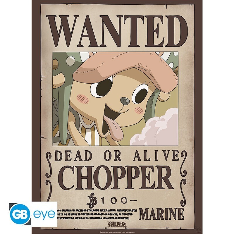 ONE PIECE - Poster: Wanted Chopper (52x38)