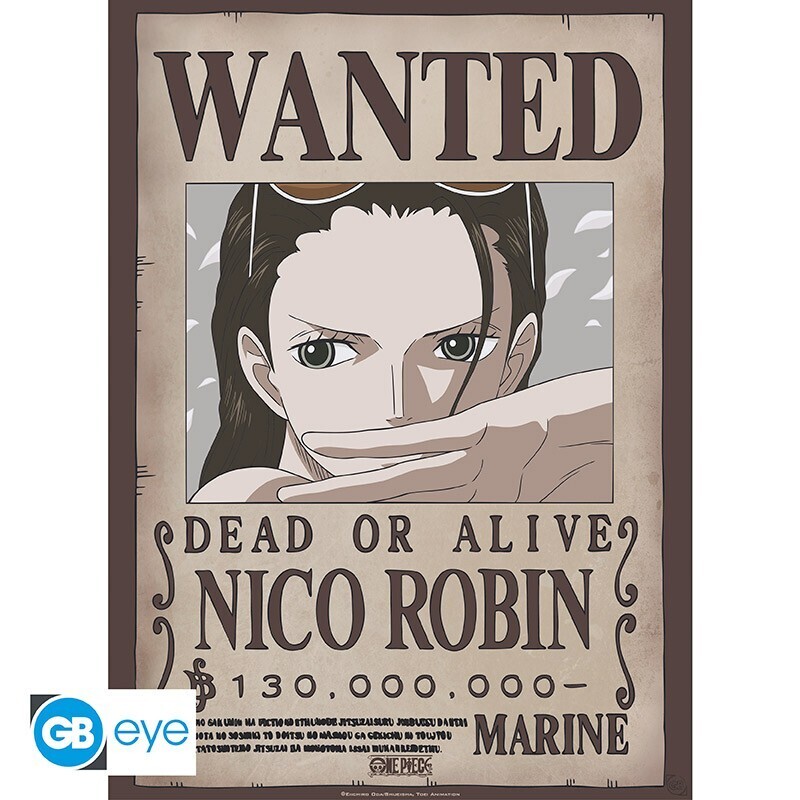 ONE PIECE - Poster: "Wanted Nico Robin" (52x38)