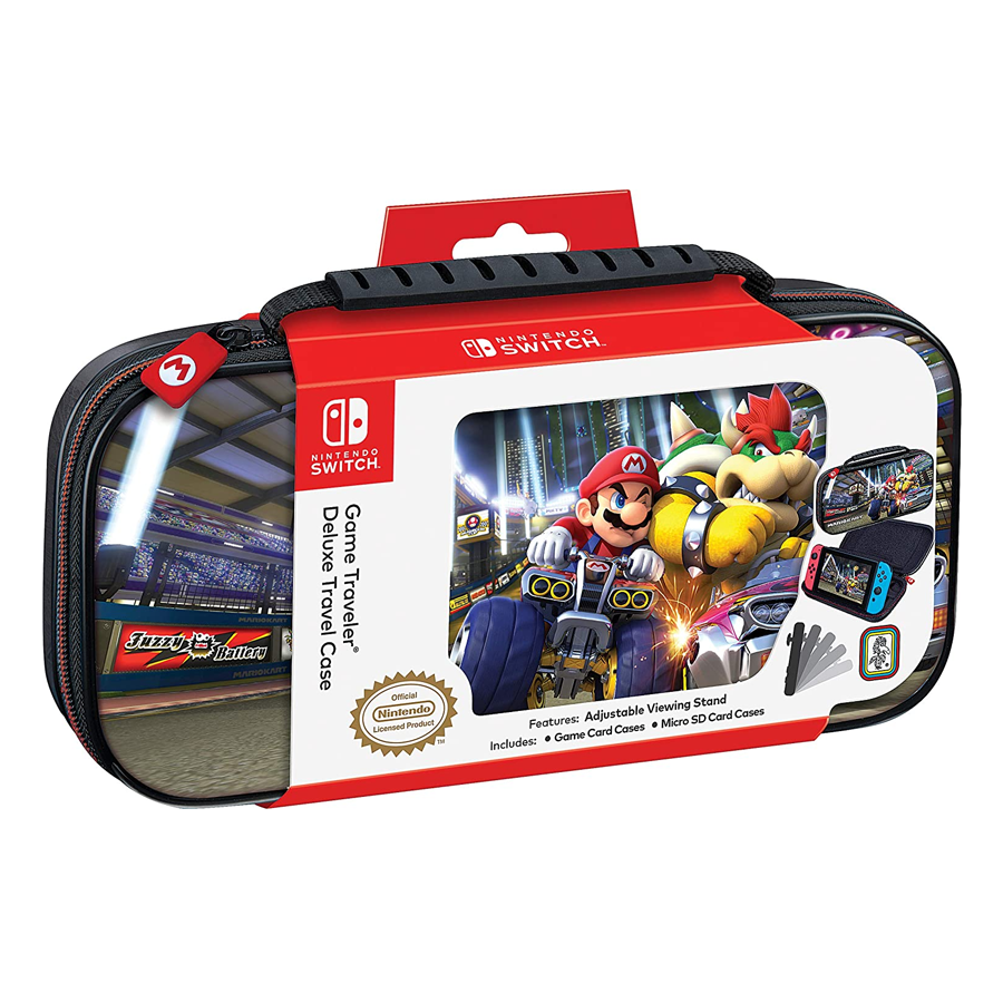 Switch Game Traveler Deluxe Travel Case Mario Kart Bowser