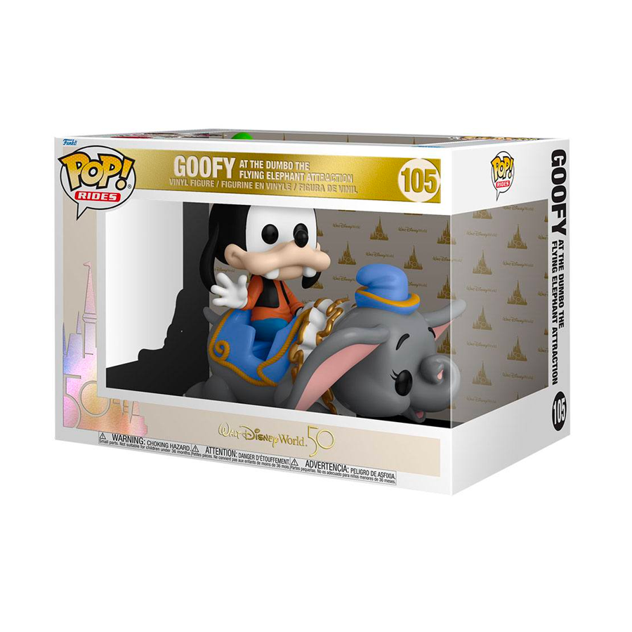 Disney: 50th Anniversary - Rides 105 Dumbo w/Goofy
