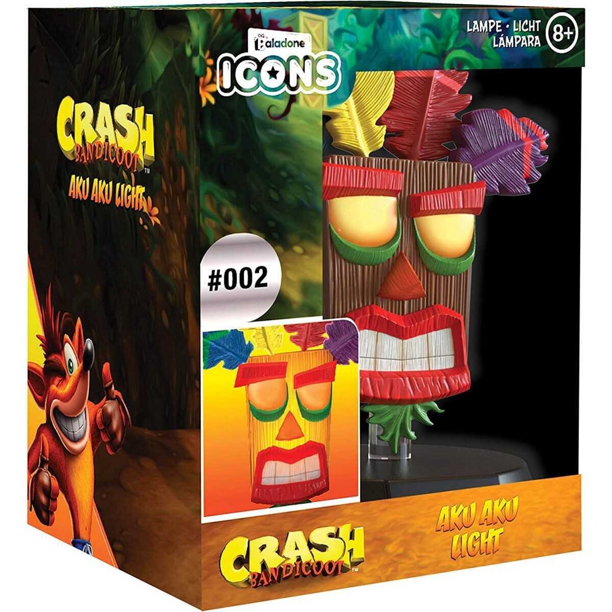 CRASH BANDICOOT ICONS AKU AKU LAMPADA 3D