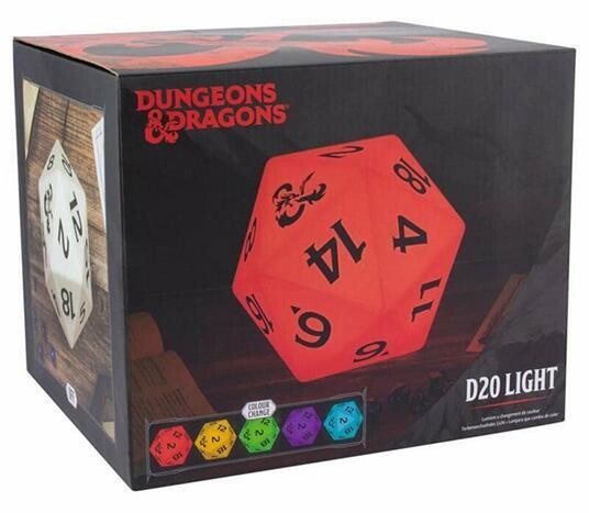 Paladone Dungeons & Dragons D20 Dice Multi Color Light