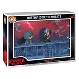 Funko POP! Moments Deluxe: Stranger Things - Dustin, Eddie And The Demobats - Phase Three - Figura in Vinile da Collezione - Idea Regalo - Merchandising Ufficiale - TV Fans