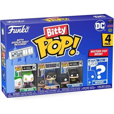 FUNKO BITTY POP JOKER 4 PERSONAGGI DC COMICS VINYL FIGURE - 2,5 CM