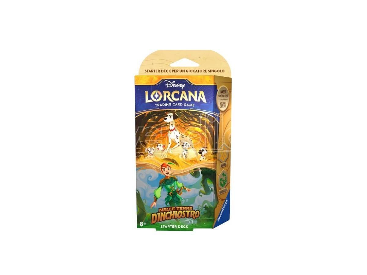 Disney Lorcana - Nelle Terre d'Inchiostro Starter Deck Ambra/Smeraldo Italiano Ravensburger