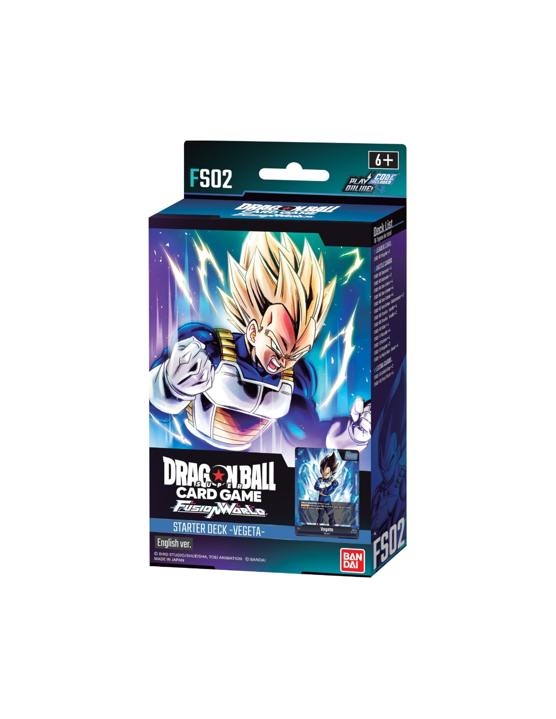 mazzo DBSCG Fusion World Starter Deck FS-02 VEGETA - ENG