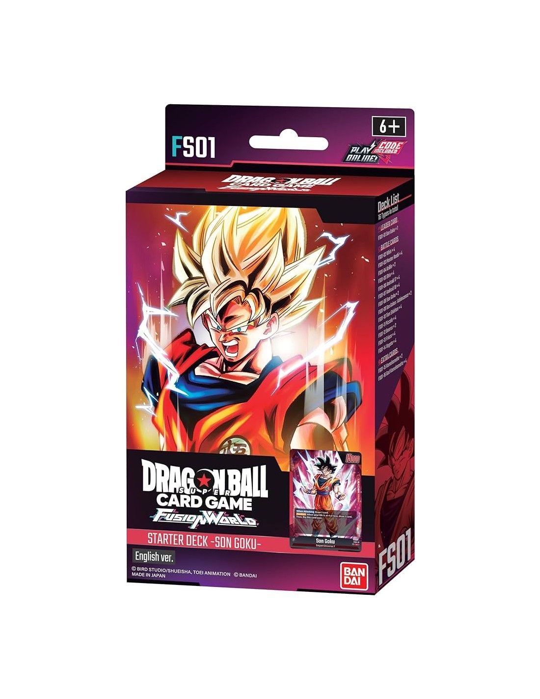 mazzo DBSCG Fusion World Starter Deck FS-01 SON GOKU - ENG