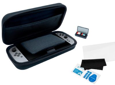 NACON KIT CUSTODIA, VETRO, CASE GIOCHI SWITCH 2, NERO