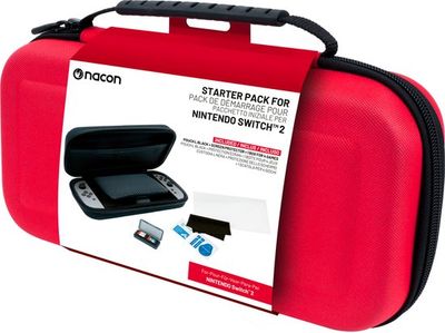 NACON KIT CUSTODIA, VETRO, CASE GIOCHI SWITCH 2, ROSSO