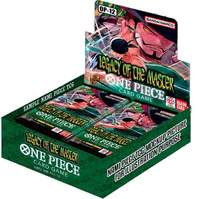 BANDAI ONE PIECE CARD GAME OP-12 LEGACY OF THE MASTER (DISPLAY 24 BUSTE) - ENG BANDAI ONE PIECE CARD GAME OP-12 LEGACY OF THE MASTER (DISPLAY 24 BUSTE) - ENG