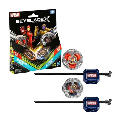 BEYBLADE X - Marvel Iron Man 4-80B & Thanos 4-60P
