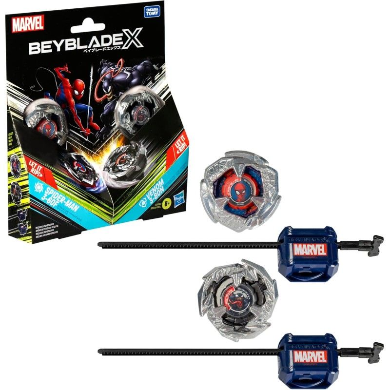 Beyblade X Marvel - Spider-Man 3-60F vs. Venom 3-80N
