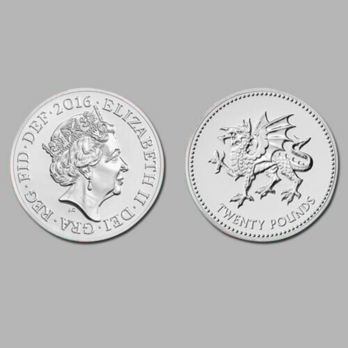 1 Old Pound Coin Welsh Dragon/1995