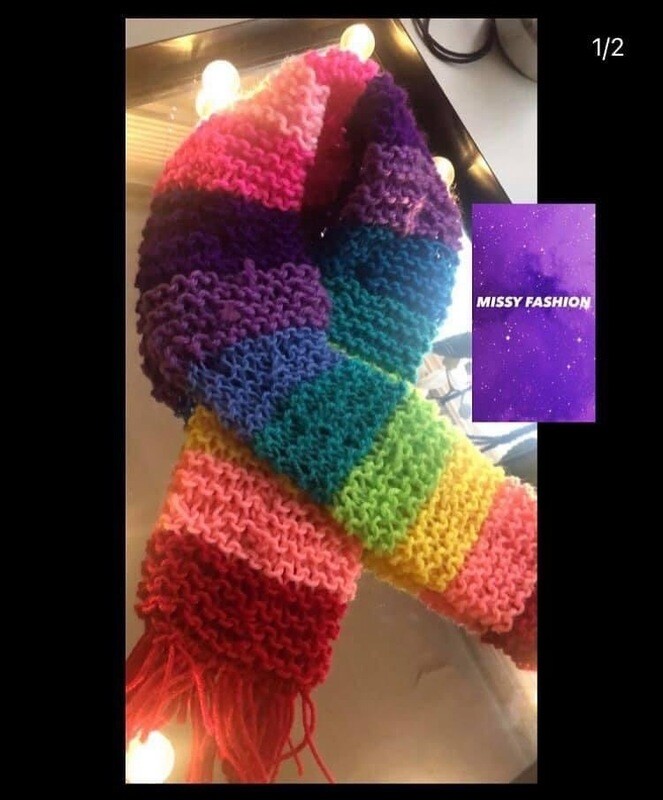 rainbow scarf