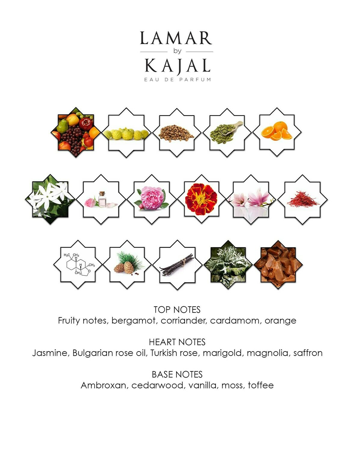 LAMAR - Kajal Perfumes - 100ml EDP / 2ml