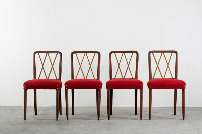 Gio Ponti (in the style of) Set of  Four Chairs 1950
