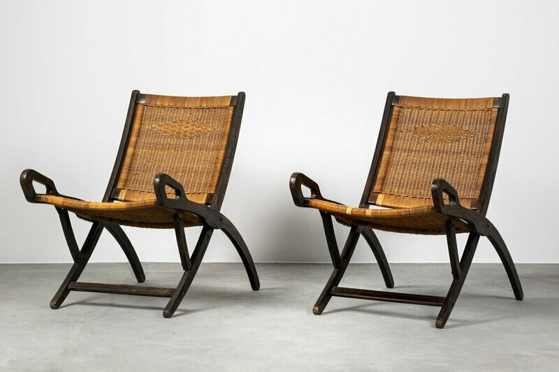 Gio Ponti Set of Two Armchairs Ninfea Reguitti 1960
