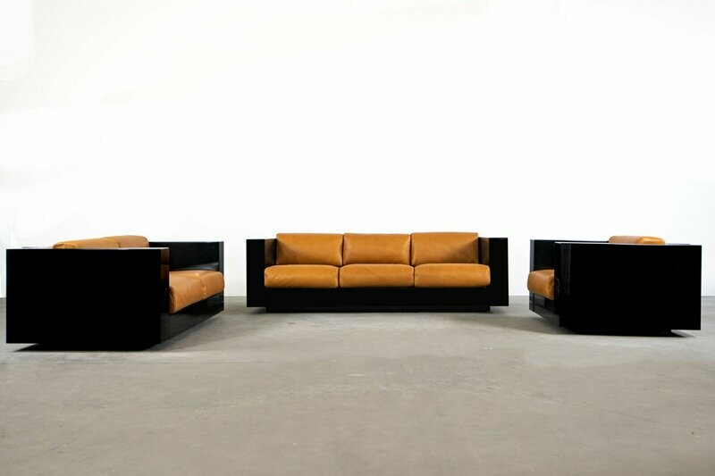 Massimo and Lella Vignelli Sofas and Armchair Saratoga Poltronova 1964